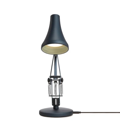 Anglepoise Tischleuchte 91 Mini Mini Led Metall Blau Grau / Led - Netzanschluss Oder Usb - Grau - Stahlblau Cheap