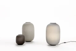 Cappellini Tischleuchte Arya Medium Glas Grau / H 35 Cm - Glas - Rauch Cheap