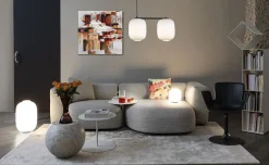 Cappellini Tischleuchte Arya Medium Glas Grau / H 35 Cm - Glas - Rauch Cheap