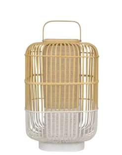 Forestier Tischleuchte Bamboo Square Largeholz Natur / Grose L - H 65 Cm - Bambus Natur - Weis Online