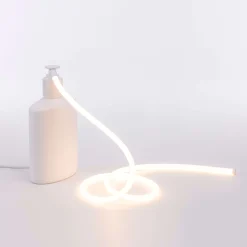 Seletti Tischleuchte Daily Glow - Savon Led Plastikmaterial / Kunstharz - 16 X 10 X H 29,5 Cm - Weis Flash Sale