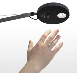 Artemide Tischleuchte Demetra Led Metall/ Mit Bewegungsmelder - Grau Sale