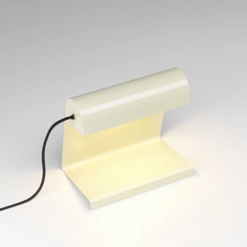 Vitra Tischleuchte Lampe De Bureau Metall Weis / Jean Prouve, 1930 - Blanc Colombe New