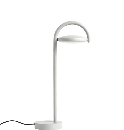 Hay Tischleuchte Marselis Metall Grau / Verstellbarer Diffusor - H 38 Cm - Aschegrau Store