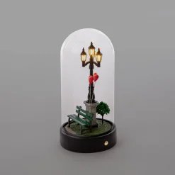 Seletti Tischleuchte My Little Valentine Led Glas Transparent / Led - H 22 Cm - Schwarz - Transparent Cheap