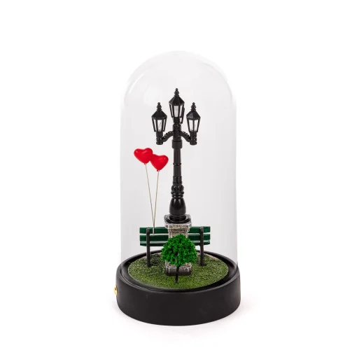 Seletti Tischleuchte My Little Valentine Led Glas Transparent / Led - H 22 Cm - Schwarz - Transparent Cheap
