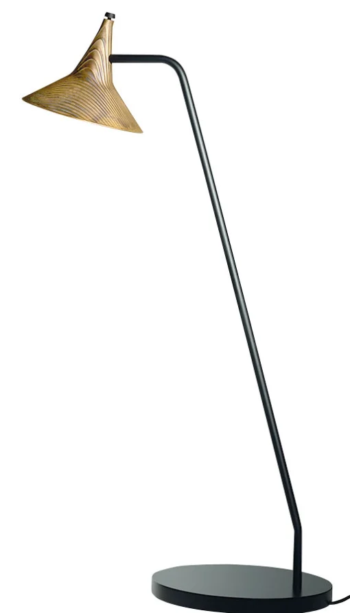 Artemide Tischleuchte Unterlinden Led Schwarz Gold Metall / H 51,5 Cm - Metall, Patiniert - Altmessing - Schwarz Best