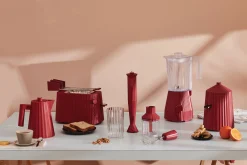 Alessi Toaster Plisse Plastikmaterial/ 2 Scheiben – 850 W - Rot Clearance