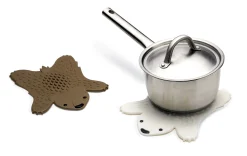 Pa Design Topfuntersetzer Grizzly Plastikmaterial/ Silikon - Braun Clearance