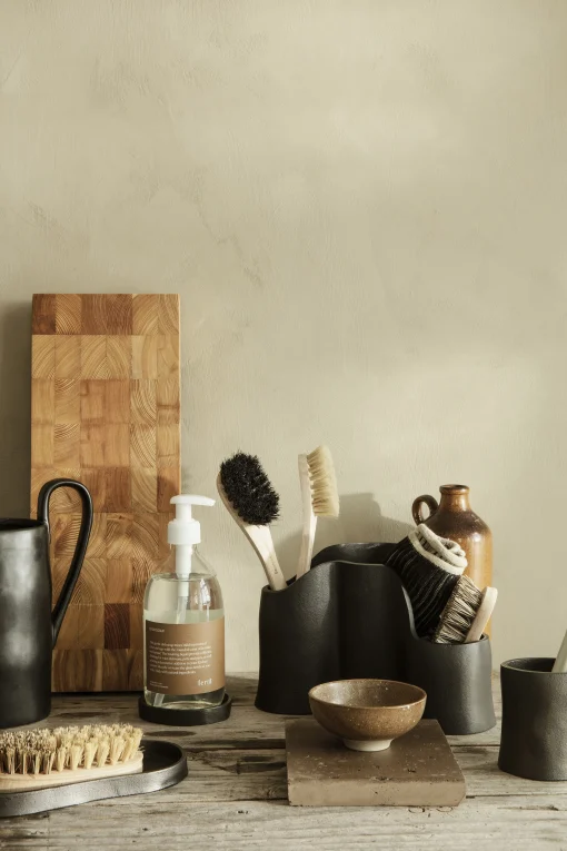 Ferm Living Topfuntersetzer Merge Keramik Braun / Keramik - Handgefertigt In Italien - Mokka Online