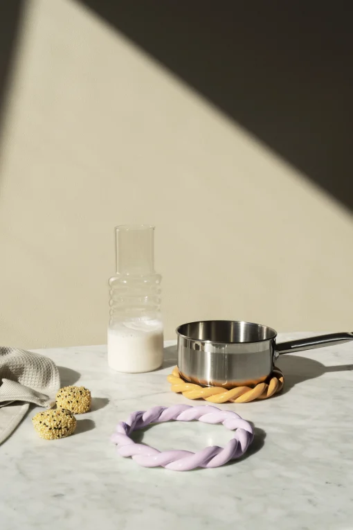 Octaevo Topfuntersetzer Sicilia Keramik Violett / O 15 Cm - Keramik / Handgefertigt - Flieder Outlet
