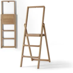 Design House Stockholm Treppenleiter Step Holz Natur Zusammenklappbar / Holz - H 66 Cm - Eiche Best