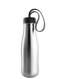 Eva Solo Trinkflasche Active Plastikmaterial Schwarz Metall / 0,7 L - Edelstahl - Edelstahl - Schwarz New