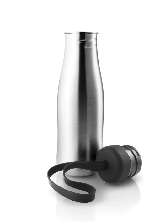 Eva Solo Trinkflasche Active Plastikmaterial Schwarz Metall / 0,7 L - Edelstahl - Edelstahl - Schwarz New