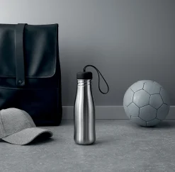 Eva Solo Trinkflasche Active Plastikmaterial Schwarz Metall / 0,7 L - Edelstahl - Edelstahl - Schwarz New