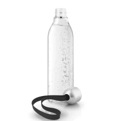 Eva Solo Trinkflasche Backpack Plastikmaterial/ 0,5 L - Trinkflasche Fur Unterwegs Aus Umweltfreundlichem Kunststoff - Schwarz - Stahl - Transparent Store
