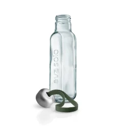 Eva Solo Trinkflasche Recycled Glas Transparent / 0,5 L - Recycling-Glas - Kaktus-Grun - Transparent Shop