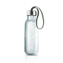 Eva Solo Trinkflasche Recycled Glas Transparent / 0,5 L - Recycling-Glas - Kaktus-Grun - Transparent Shop