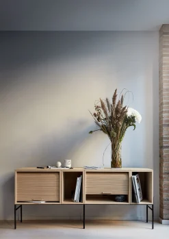 Northern Tv-Möbel Hifive Holz Natur / Tv-Möbel - L 150 X H 65 Cm - Geraucherte Eiche Flash Sale