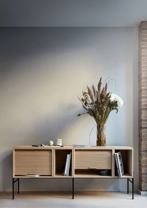Northern Tv-Möbel Hifive Holz Natur / Tv-Möbel - L 150 X H 65 Cm - Geraucherte Eiche Flash Sale