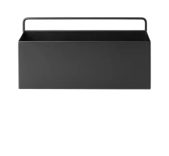 Ferm Living Ubertopf Wall Box Rectangle Metall/ L 30,6 Cm X H 15,6 Cm - Schwarz Cheap