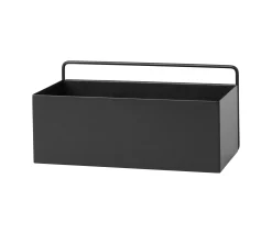 Ferm Living Ubertopf Wall Box Rectangle Metall/ L 30,6 Cm X H 15,6 Cm - Schwarz Cheap