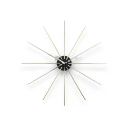Vitra Uhr Star Clock Gold Silber Metall / By George Nelson, 1948-1960 / O 61 Cm - Messing - Schwarz - Verchromt Online