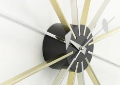 Vitra Uhr Star Clock Gold Silber Metall / By George Nelson, 1948-1960 / O 61 Cm - Messing - Schwarz - Verchromt Online