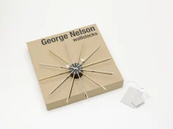 Vitra Uhr Star Clock Gold Silber Metall / By George Nelson, 1948-1960 / O 61 Cm - Messing - Schwarz - Verchromt Online