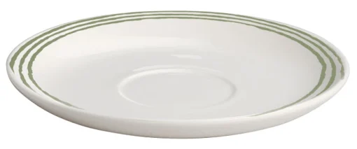 Alessi Untertasse Acquerello Keramik Weis Grun / Passend Zur Teetasse "All-Time" - Grun - Weis Best