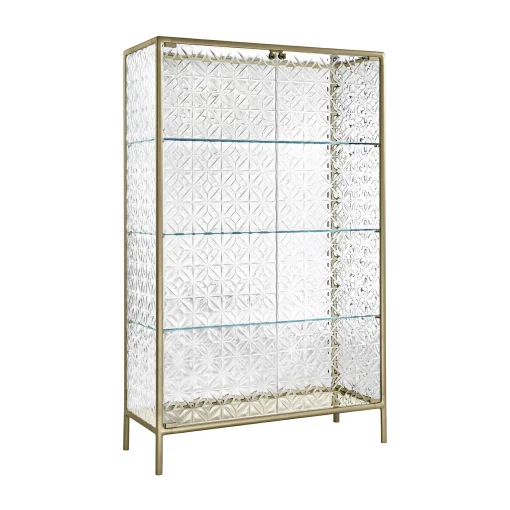 FIAM Utensilien Echo Glas Gold / Aluminium & Glas - L 101 X H 163 Cm - Gold - Transparent Cheap