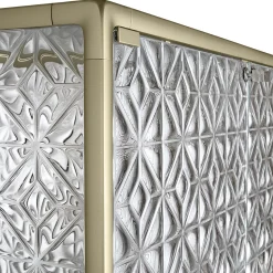 FIAM Utensilien Echo Glas Gold / Aluminium & Glas - L 101 X H 163 Cm - Gold - Transparent Cheap