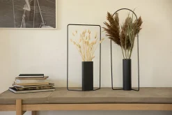 Fermob Vase Itac Metall Blau / Zylindrisch - L 26 X H 76 Cm - Acapulcoblau Cheap