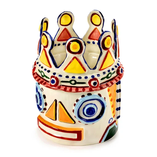 Serax Vase Sicily 2 Keramik / O 27 X H 34,5 Cm - Handbemalt - Bunt Hot