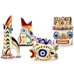 Serax Vase Sicily 2 Keramik / O 27 X H 34,5 Cm - Handbemalt - Bunt Hot