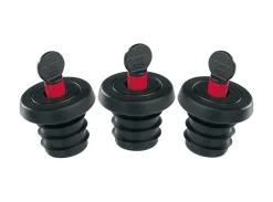 L'Atelier du Vin Verschluss On/Off Plastikmaterial Rot Schwarz 3Er- Set - Rot - Schwarz Outlet