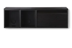 Northern Wandablage Hifive Slim Holz Natur / Tv-Möbel - L 100 X H 30 Cm - Schwarz Sale