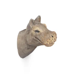 Ferm Living Wandhaken Animal Holz / Hippo - Handgeschnitzt - Bunt Cheap