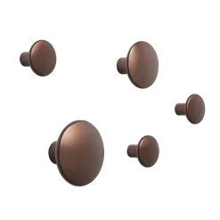 Muuto Wandhaken The Dots Metal Metall Braun / O 3,9 Cm - Ombre Store