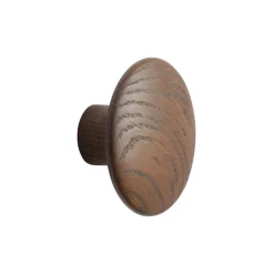 Muuto Wandhaken The Dots Wood Holz Braun / Small - / O 9 Cm - Dunkelbraun Flash Sale