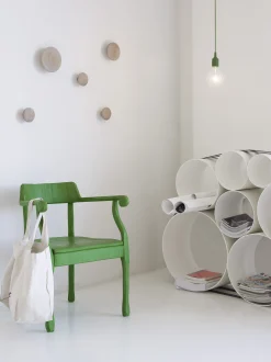 Muuto Wandhaken The Dots Wood Holz/ 5Er Set - Grau Fashion