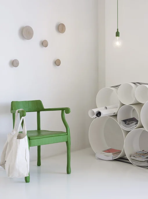 Muuto Wandhaken The Dots Wood Holz/ 5Er Set - Grau Fashion