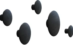 Muuto Wandhaken The Dots Wood Holz5 Stuck - Schwarz New