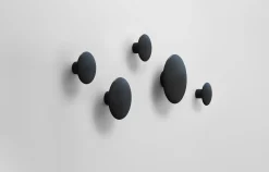Muuto Wandhaken The Dots Wood Holz5 Stuck - Schwarz New