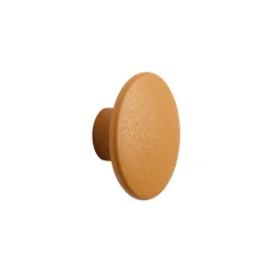 Muuto Wandhaken The Dots Wood Holz Orange Braun / Xsmall - O 6,5 Cm - Karamel Discount