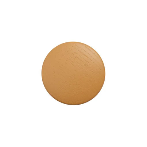 Muuto Wandhaken The Dots Wood Holz Orange Braun / Xsmall - O 6,5 Cm - Karamel Discount