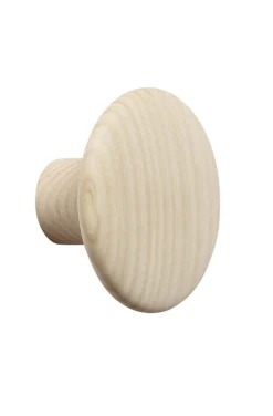 Muuto Wandhaken The Dots Wood Holz Natur / O 9 Cm - Naturesche Hot