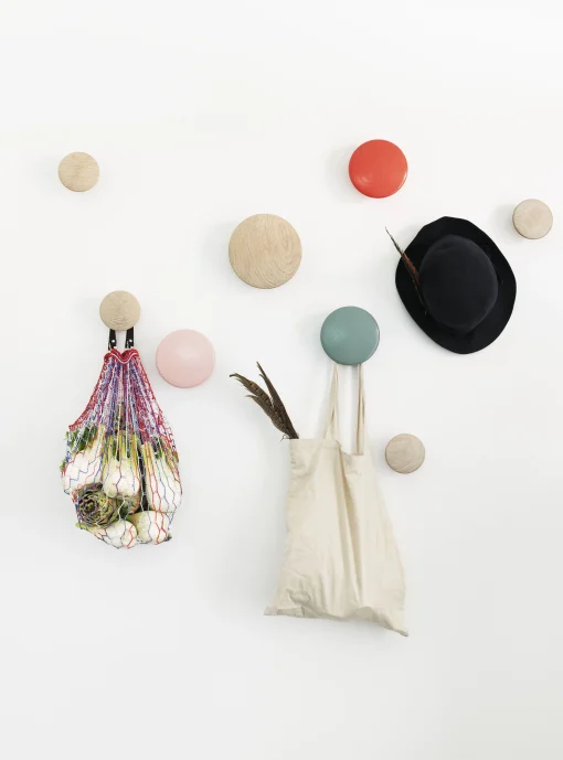 Muuto Wandhaken The Dots Wood Holz Natur / O 9 Cm - Naturesche Hot