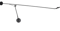 DCW editions Wandleuchte Aaro Led Metall/ L 155 Cm - Beweglicher Arm - Schwarz Sale