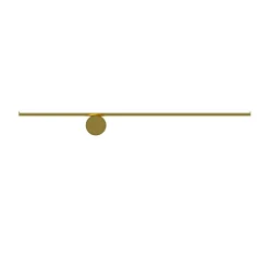 Flos Wandleuchte Coordinates W1 Gold Metall Led / L 80 Cm - Champagner Eloxiert Cheap